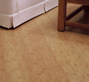 You can see that the bamboo flooring is just like traditional wood flooring. But the grain is not as heavy. You can get medium brown colors as well as light bamboo.