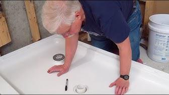 'Video thumbnail for How to Relocate Shower Drain Part 2'