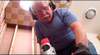 'Video thumbnail for Bath Remodel AskTheBuilder Mortar Shower Pan Removal Part 2'