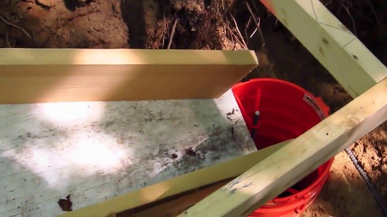 'Video thumbnail for DIY Shed AsktheBuilder Pier Form Concrete Chute'