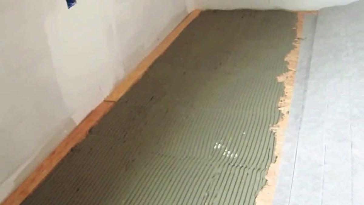 Install Radiant Floor Heat Mat Video 2 of 3