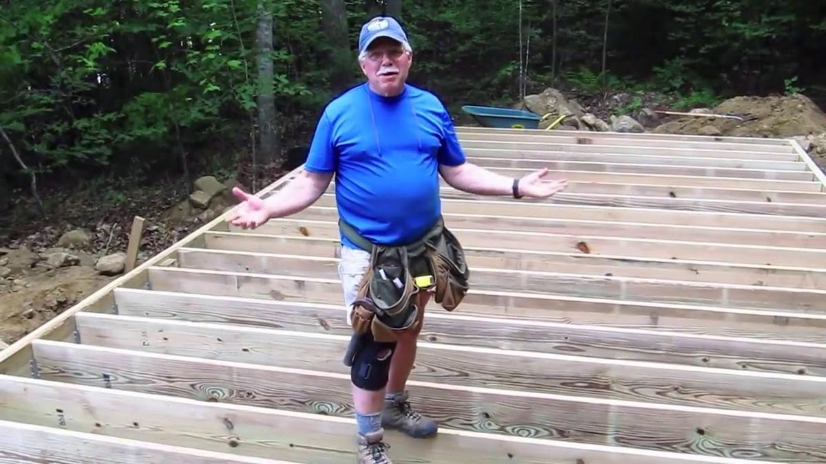 'Video thumbnail for DIY Shed AsktheBuilder Floor Joists Complete Wide Shot'