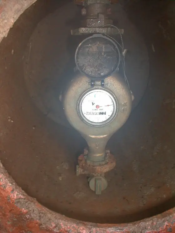 In-ground water meter