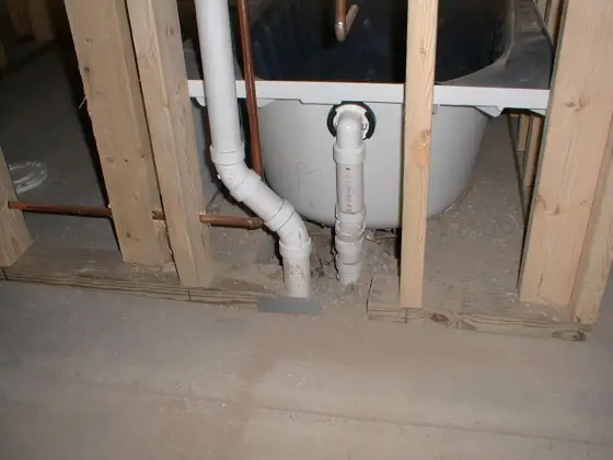 Adding A Tub Or Shower, What Does A Bathtub Drain Pipe Look Like