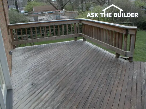 deck cleaning