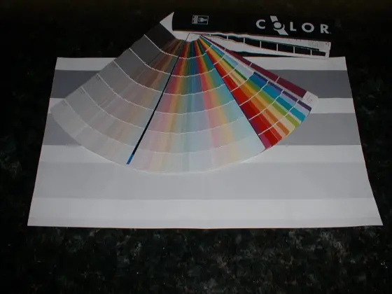 paint color chip booklet