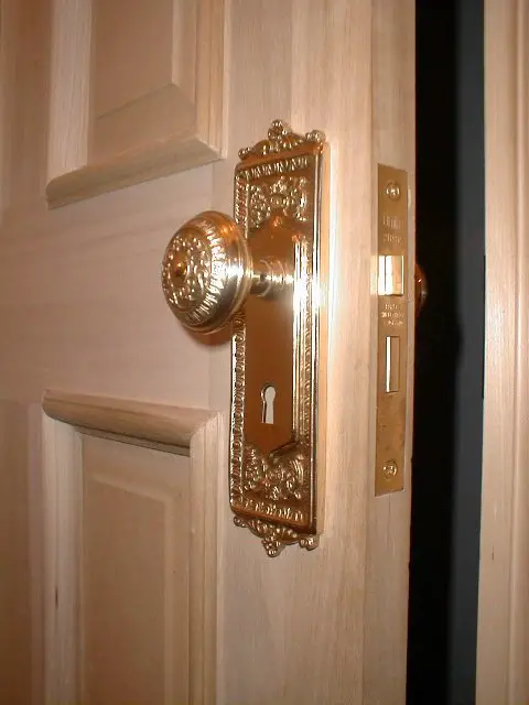 kitchen pantry door close up