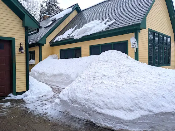 urethane paint on fiber cement lap siding big pile of snow