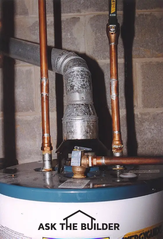 gravity hot water system