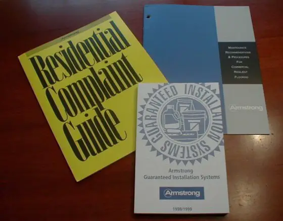 sheet vinyl manuals