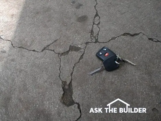 Cracks in concrete