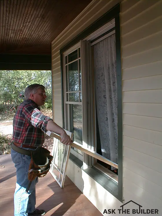 Tim replacing front window