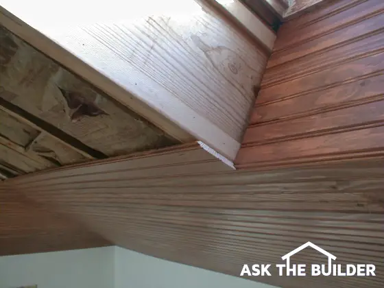 vaulted wood ceiling