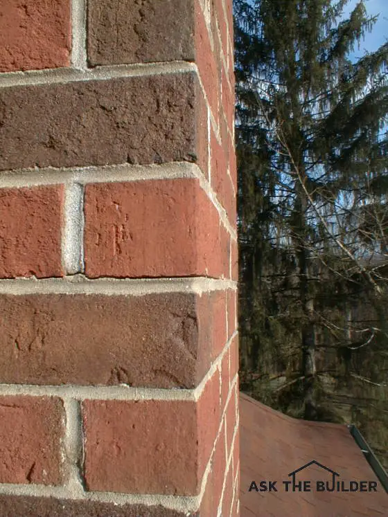 crack in brick chimney