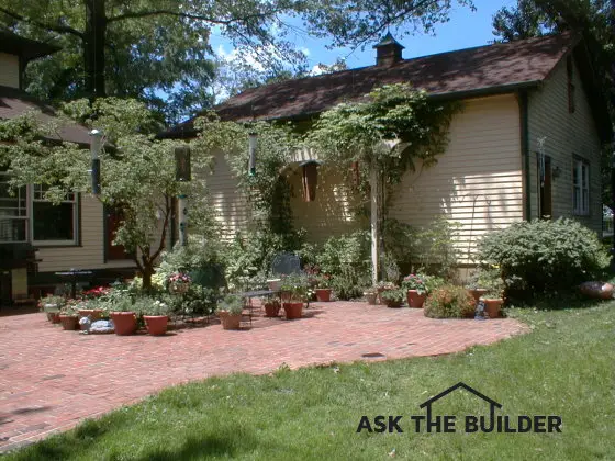 patio with arbor