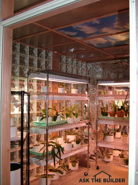 glass block greenhouse