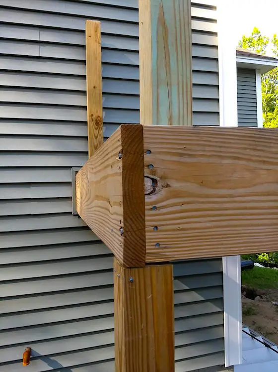 deck post notching