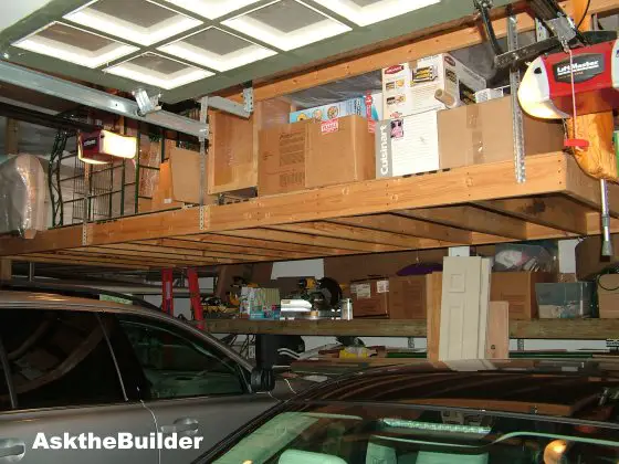 Overhead Garage Storage, Diy Overhead Garage Storage Shelf