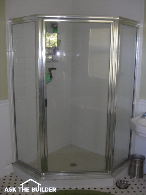 corner shower