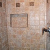 Ugly bathroom remodel - new shower