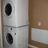 double stacked washer & dryer