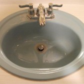 ugly bathroom remodel - sink