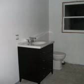 Ugly bathroom remodel - vanity install