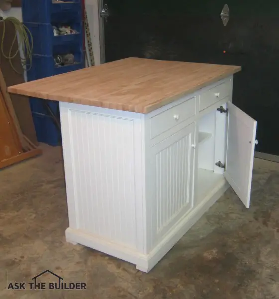 This is a kitchen island purchased from an online classified ad site. With a little work, it will look brand new. Photo Credit: Tim Carter