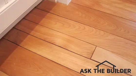 hardwood floor got wet, swelled