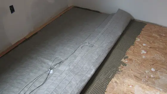 radiant heat floor mat