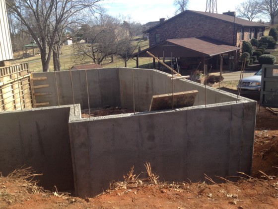 poured concrete foundation