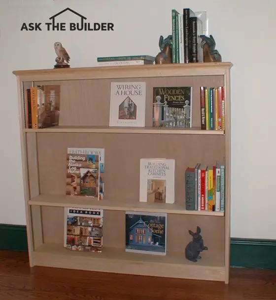 poplar diy bookcase