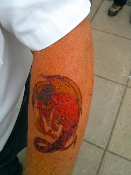 red dragon tatoo