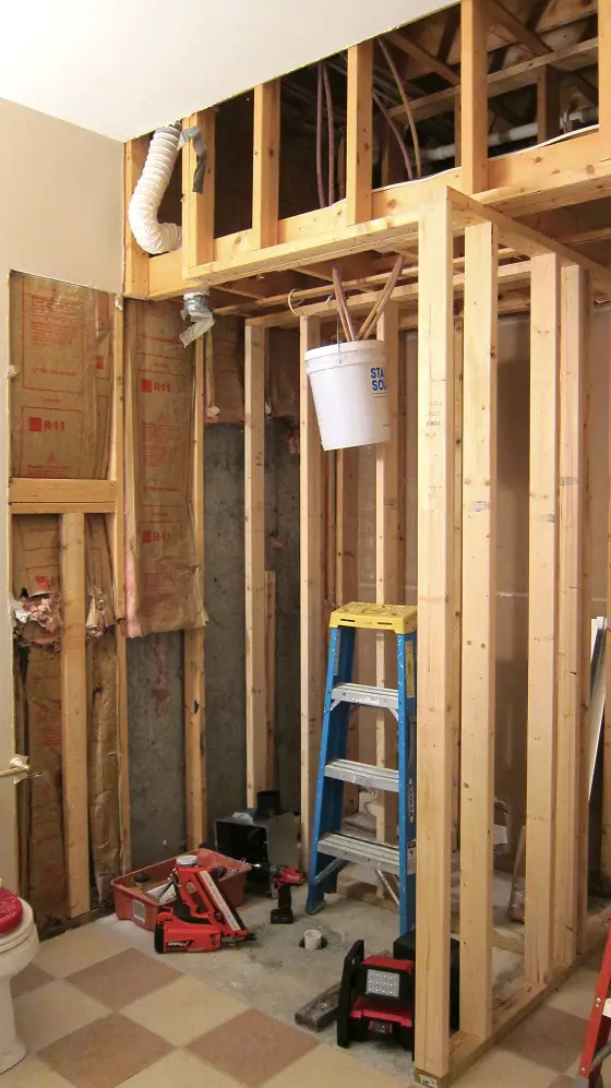 This bathroom is undergoing a major remodel. Each step must be done at the right time to minimize cost and get the job done fast. Photo Credit: Tim Carter