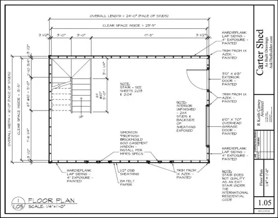 SamplePlan Shed Plans Tim's