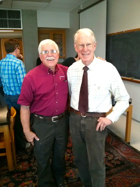 Here's Dr. Warren Huff. He was a young professor when I was at UC between 1971 - 1974. Dr. Huff invited me to speak. Thanks for all your great work Dr. Huff! 