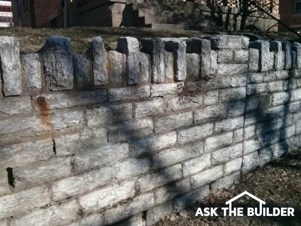 Limestone Retaining Wall