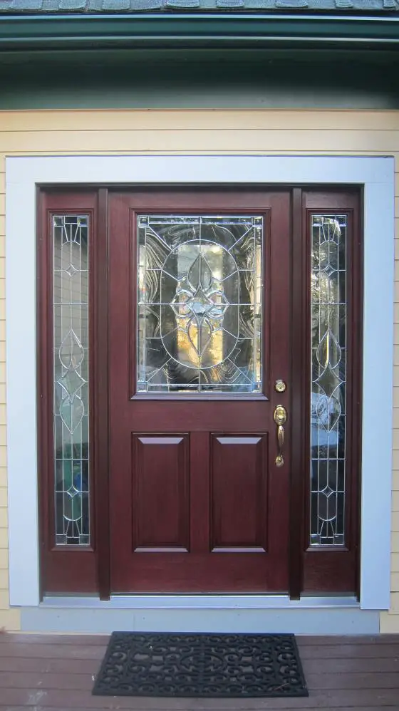 Therma-Tru fiberglass door installed