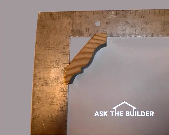 cutting crown molding inside corner