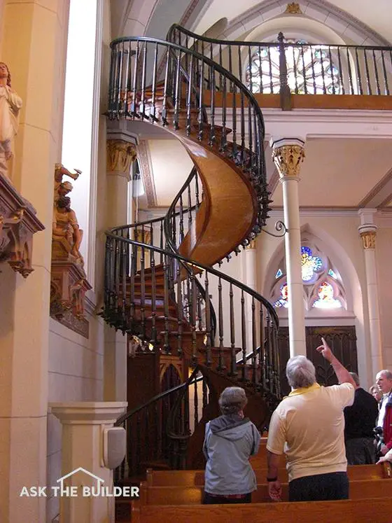 staircase in loretto chapel nm photo by tim carter