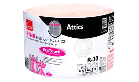 fiberglass attic insulation roll