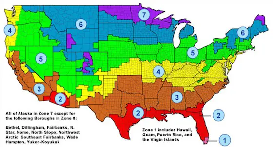insulation USA map
