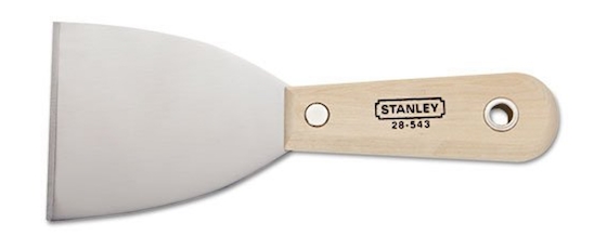 stiff putty knife