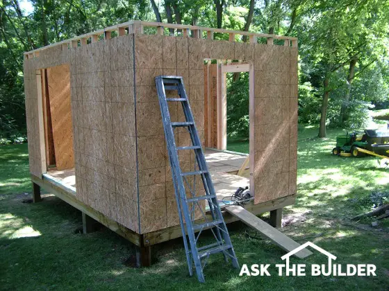  unfinished outdoor shed