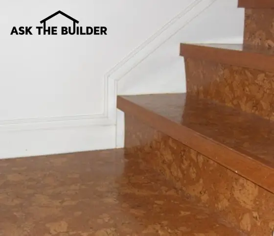 cork flooring steps stairs