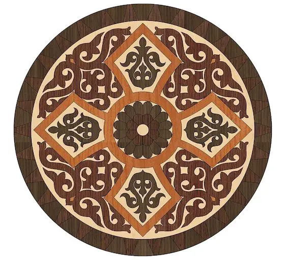 hardwood inlay