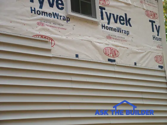 vinyl siding installation tyvek home wrap