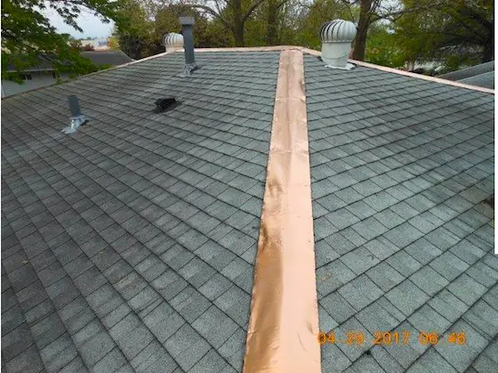 Shingles with Copper