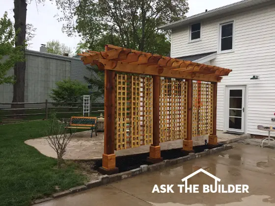 pergola small patio