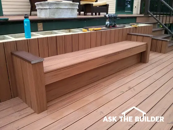 Deck Bench Seating is Easy to Build | AsktheBuilder.com